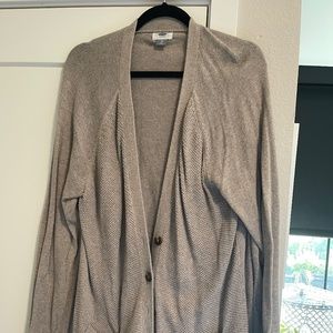 Old Navy Light Tan Oversized Cardigan